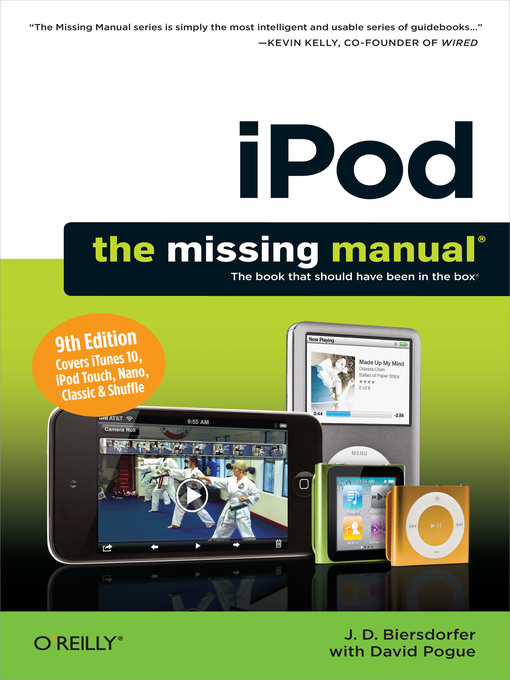 Title details for iPod:  the Missing Manual by J.D. Biersdorfer - Available